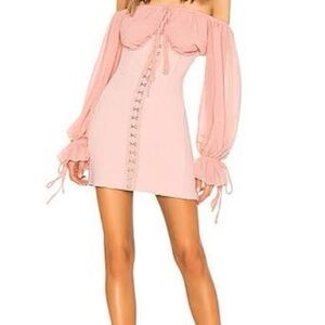 Revolve NBD Anastasia Powder Pink Corset Dress